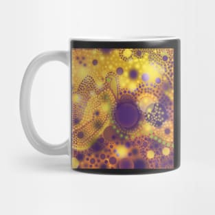 Colorful Neon Dots Pattern Mug